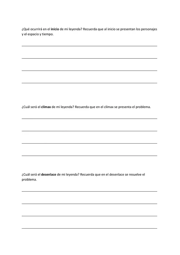 Proceso de escritura: Creación de leyendas