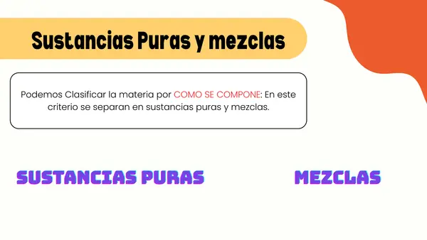 Presentacion Sustancias puras y mezclas