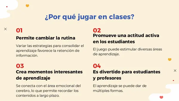 Estrategias de juego para el aprendizaje significativo 