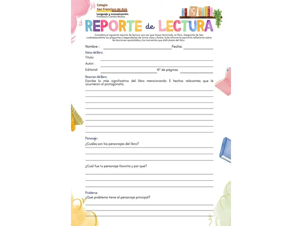 Reporte de lectura