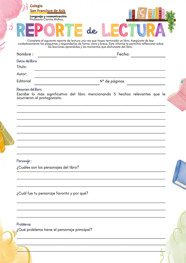 Reporte de lectura