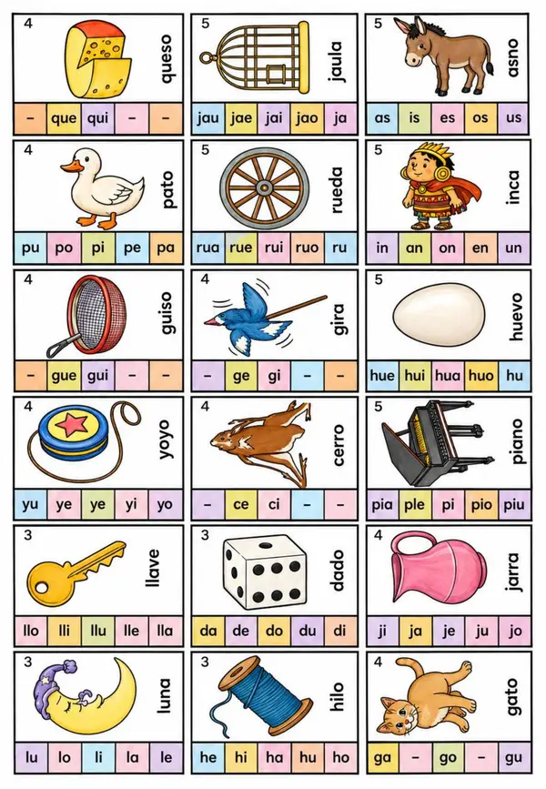 JUEGO 5 - CASINOS DE LA LECTOESCRITURA