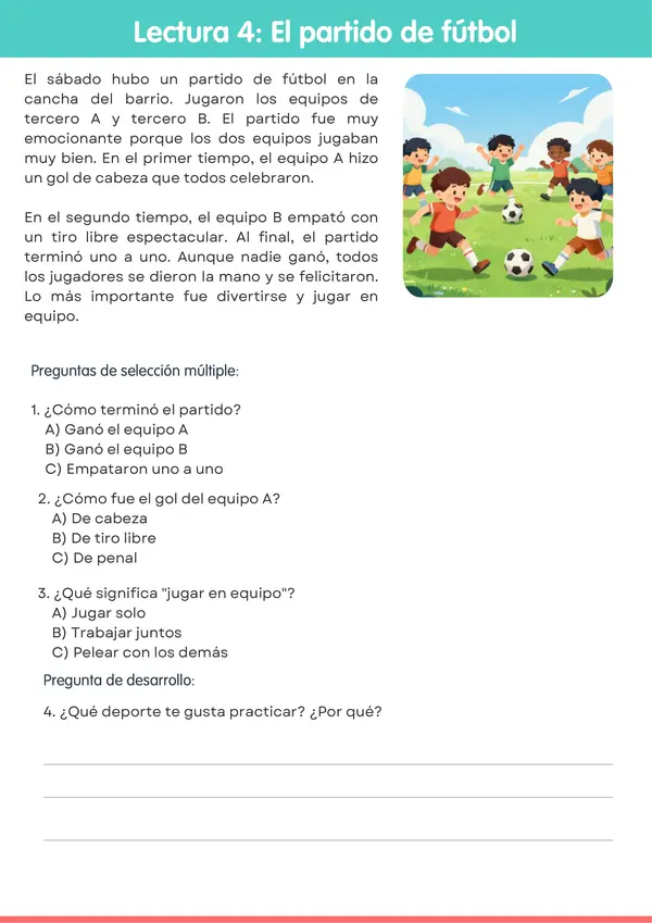 Comprensión lectora 