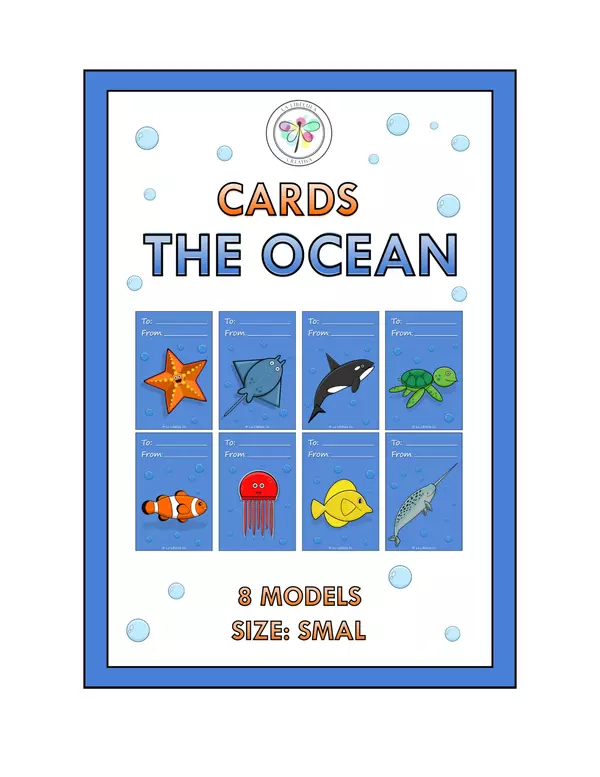 Sea Tags Cards Gifts Animals Ocean Cut Craft 2
