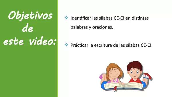 Aprendiendo nuevas letras sílabas ce-ci