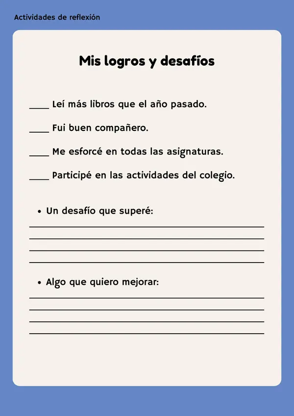 Cuadernillo: Últimas semanas de clases