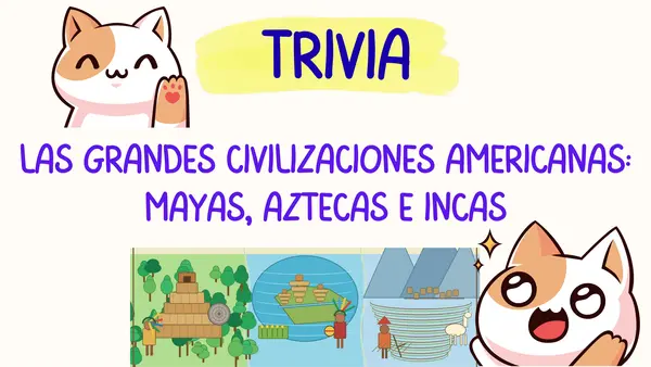 Quiz Mayas, Aztecas e Incas 