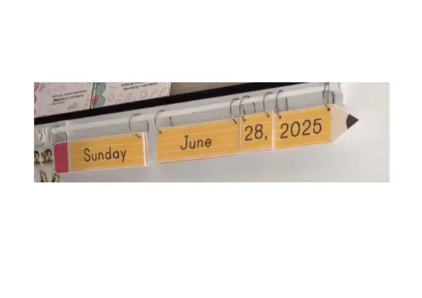 Calendario diseño lápiz