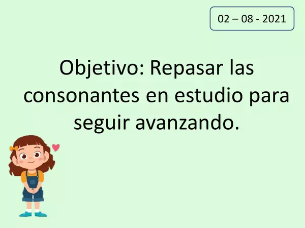 Lenguaje letra M