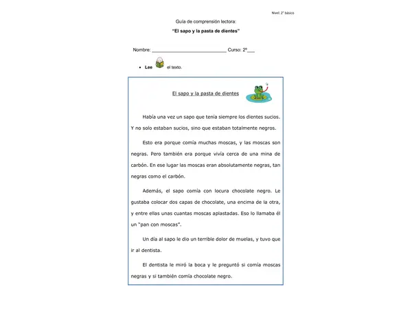 Comprensión de lectura