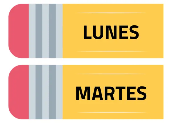 Calendario diseño lápiz