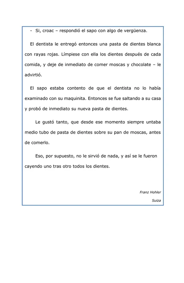 Comprensión de lectura