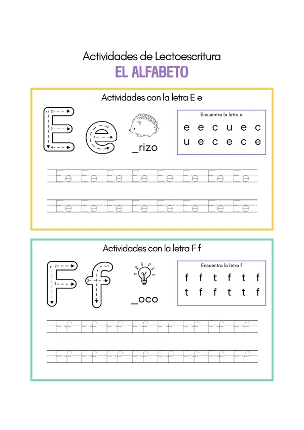 Actividad de lectoescritura 📘✏️