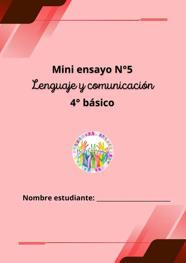 Mini ensayo n°5. SIMCE 4° BÁSICO - Lenguaje y comunicación