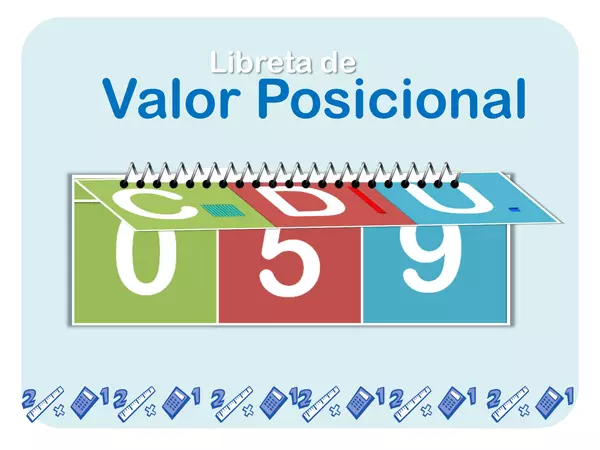 【 Libreta de VALOR POSICIONAL C,D,U】