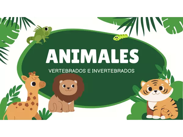 Animales vertebrados e invertebrados 