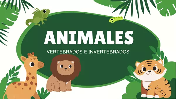 Animales vertebrados e invertebrados 