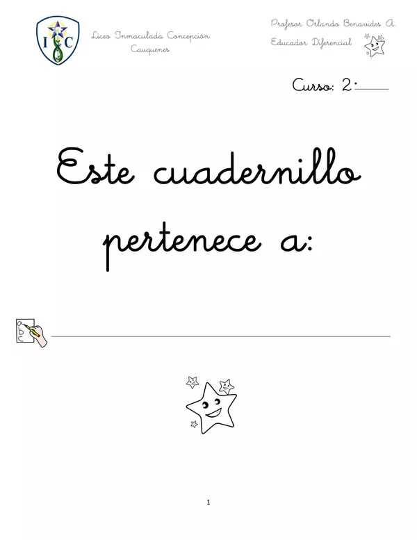 Cuadernillo del abecedario