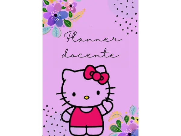 planner  docente de hello kitty 