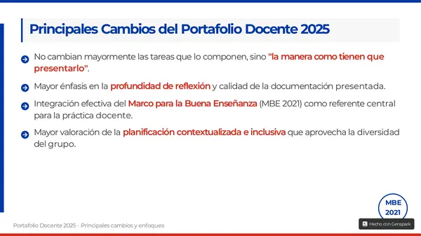 PRESENTACION EVALUACION DOCENTE 2025, CAMBIOS Y ENFOQUES