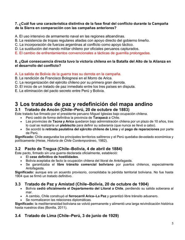 Guía de la guerra del Pacifico