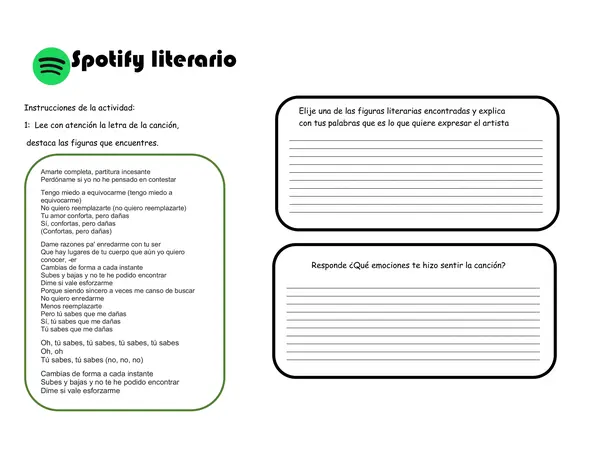 🎧 Spotify Literario: Analizando Letras con Figuras Literarias