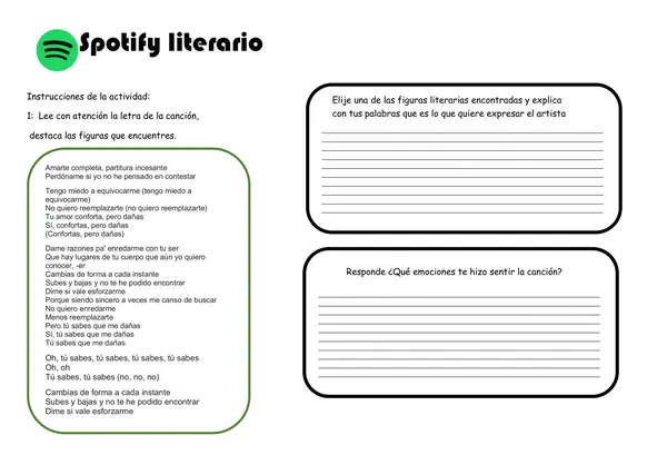 🎧 Spotify Literario: Analizando Letras con Figuras Literarias