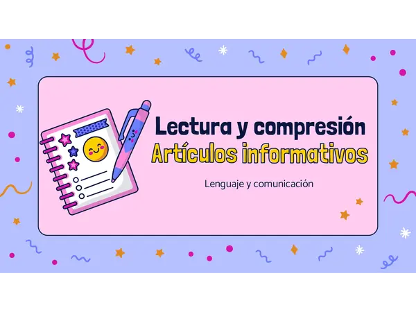 Artículo informativo y estrategias de comprensión lectora