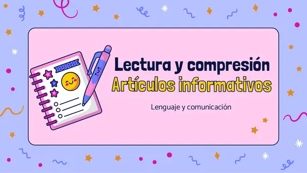 Artículo informativo y estrategias de comprensión lectora