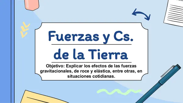 FUERZAS Y CIENCIAS DE LA TIERRA