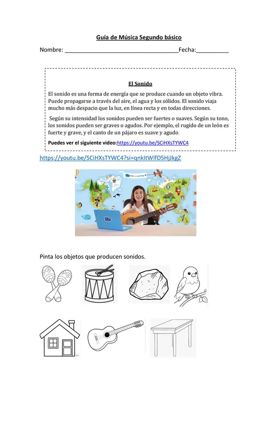 Cualidades del sonido 2° Básico
