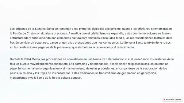 La semana santa