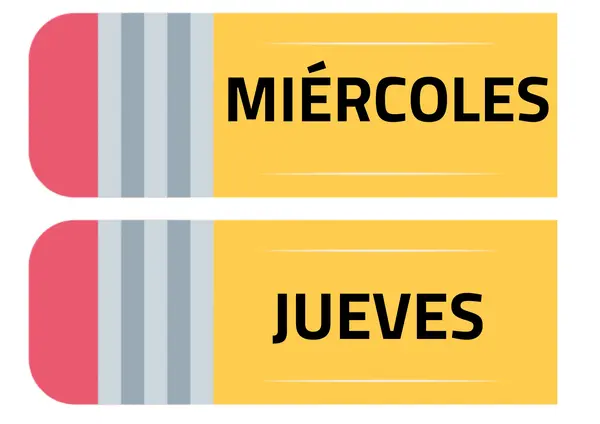 Calendario diseño lápiz