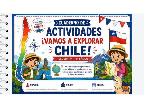 Cuadernillo de actividades geografía Chile en el Mundo SEGUNDO BÁSICO