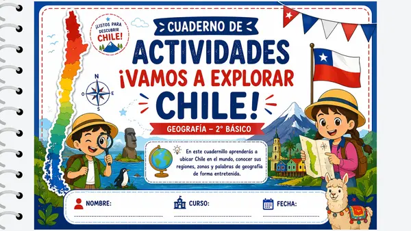 Cuadernillo de actividades geografía Chile en el Mundo SEGUNDO BÁSICO