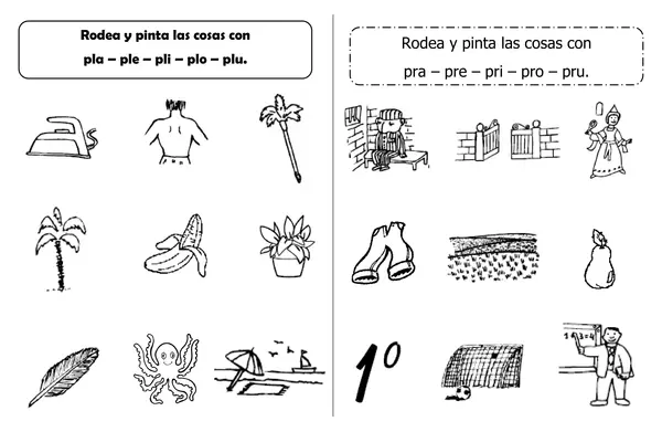 Grupo consonántico pr-pl