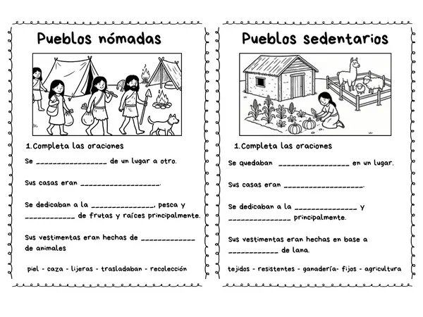 Pueblos nómades y sedentarios