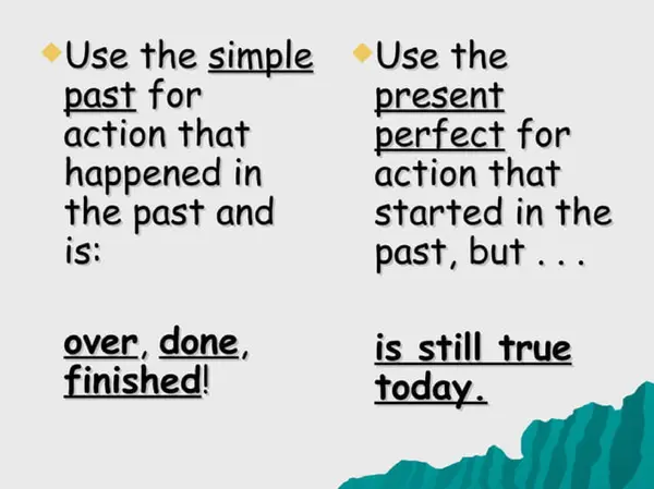 Present simple vs present perfect