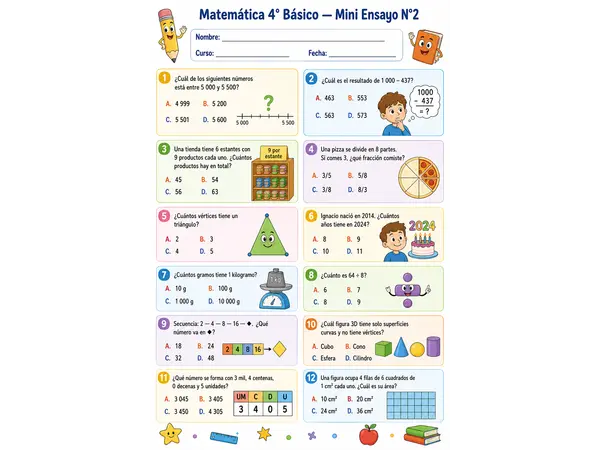 Mini ensayo matemática n°2