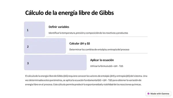 Energía libre de Gibbs 
