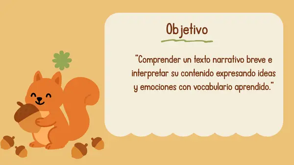 Comprension de lectura La ardilla olvidadiza 