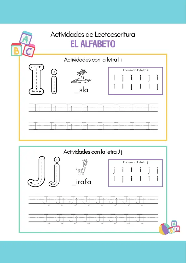 Trazos del abecedario