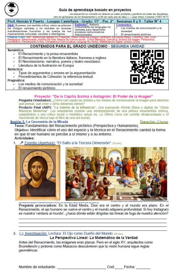 11M2SEM8-9 - Medios de comunicación, sociedad y renacimiento pictorico