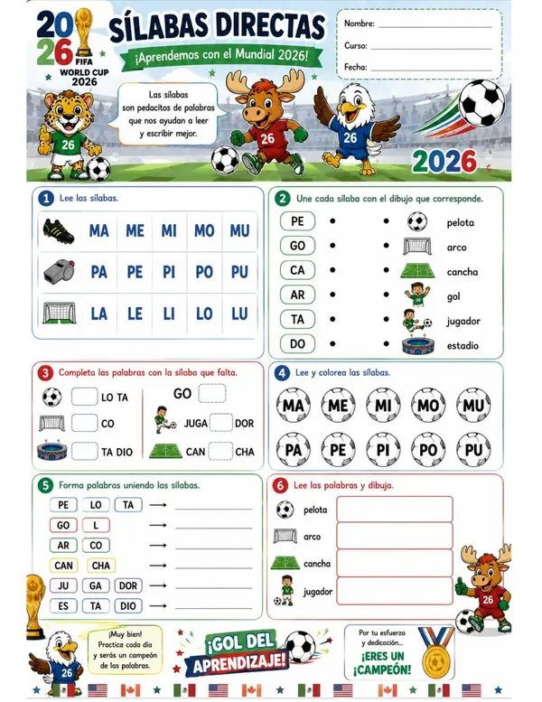 GUÍA SÍLABAS DIRECTAS MUNDIAL 2026