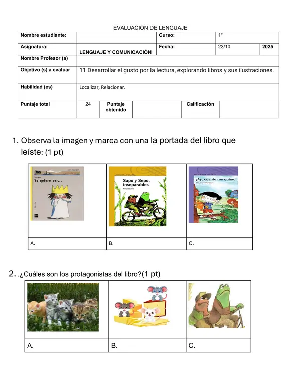 Evaluación de sapo y sepo 