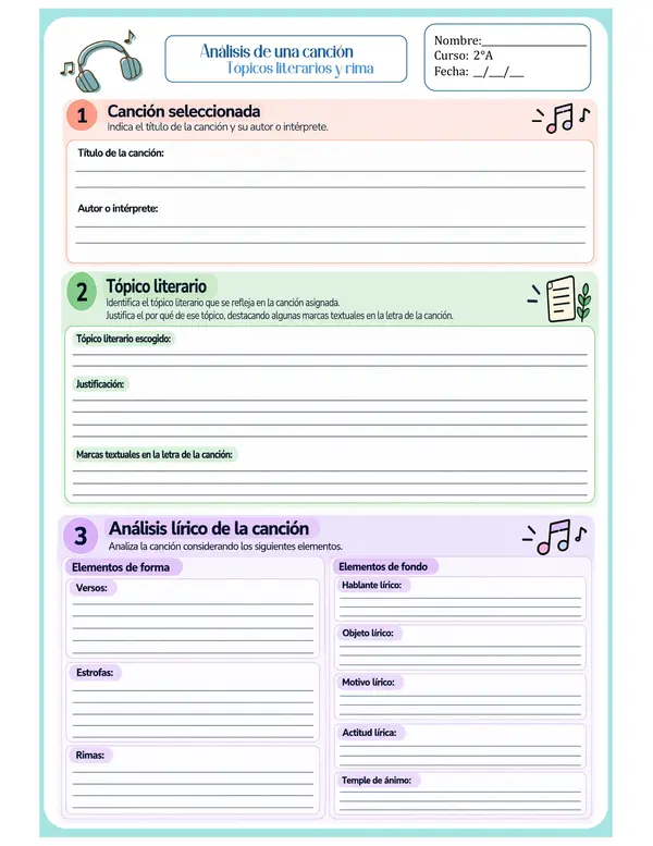 Topicos literarios y rima 