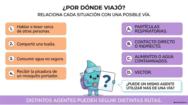 Clase 13 | 5° Básico Ciencias Naturales: Contagio — Identificar vías de transmisión