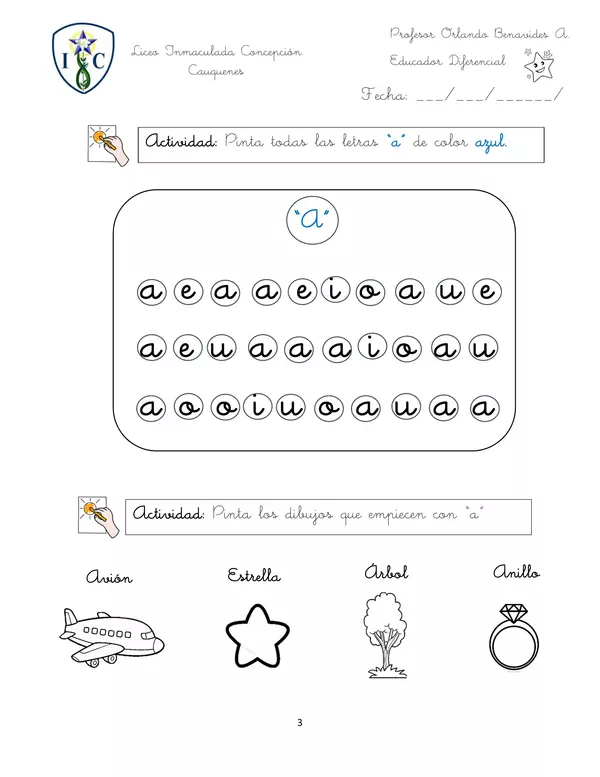 Cuadernillo del abecedario