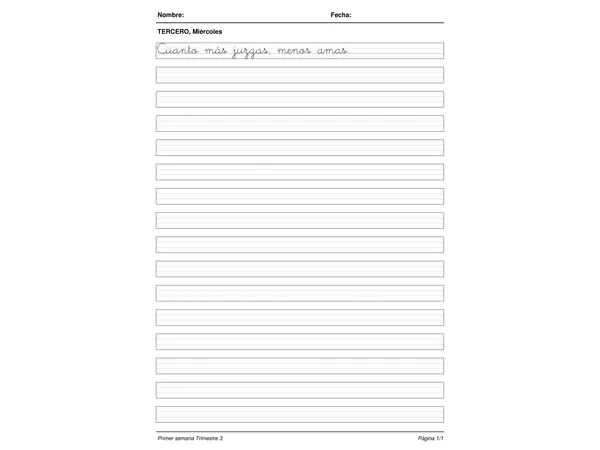 Planas Para Mejorar Caligrafia