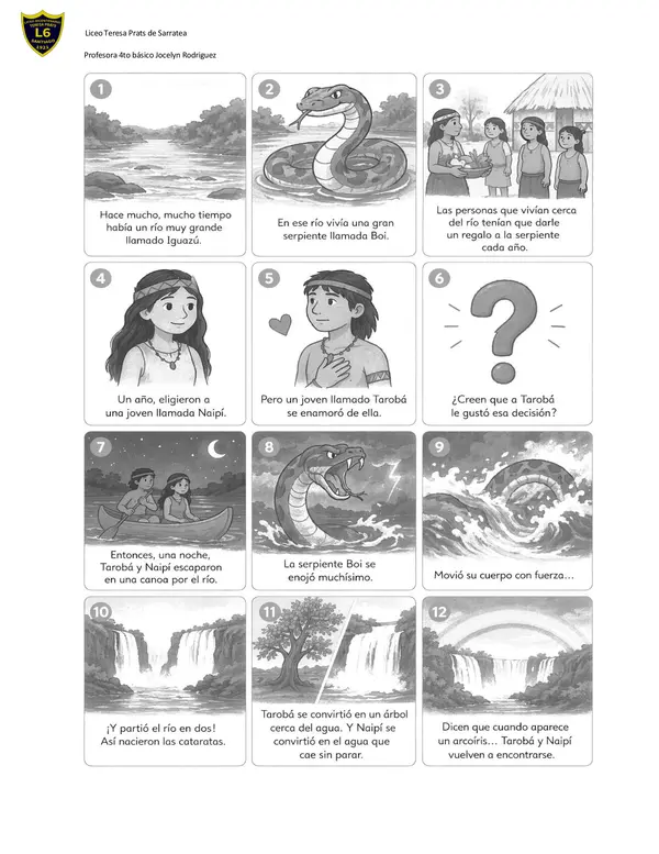 Evaluación comprensión de mitos y leyendas